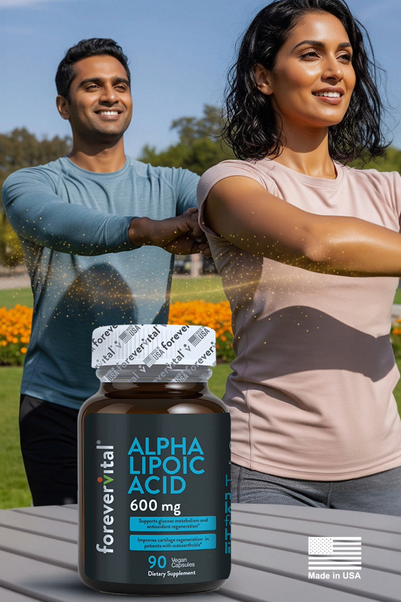 Ácido alfa lipoico Forevervital 600 mg 