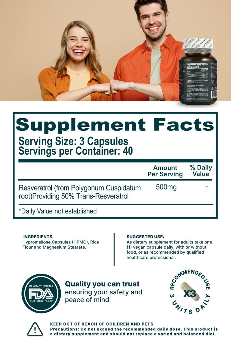 Resveratrol Forevervital 500 mg