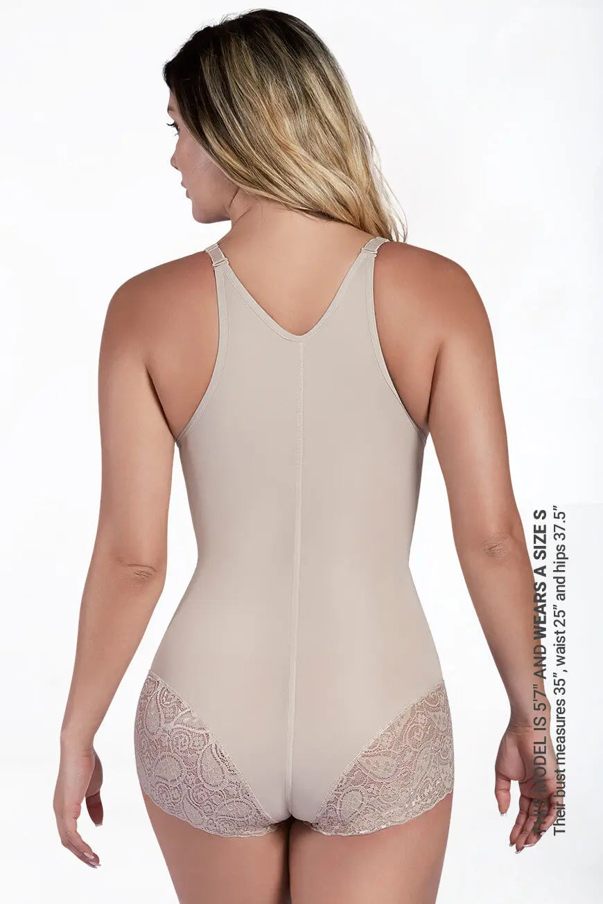 Hip Hugger Thermal Lace Trim Bodysuit Curveez